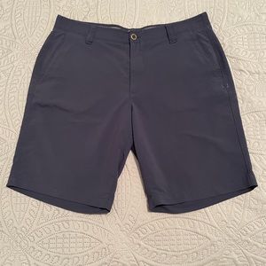 Under Armour (3) 10” Golf Shorts Size 38 (Navy, Black and Stone Gray)
